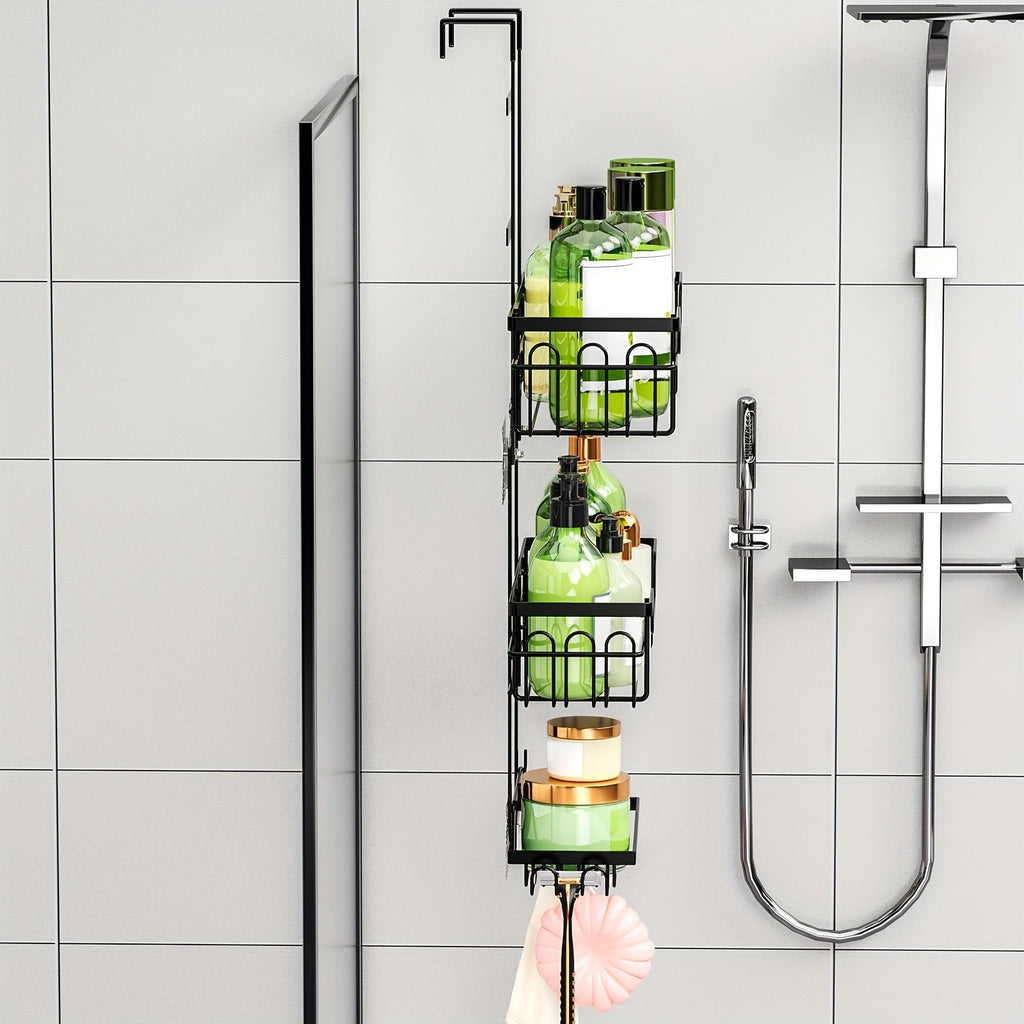 3-Tier Over-the-Door Rustproof Bathroom Shower Caddy-4
