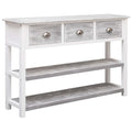 NNEVL Sideboard Antique Grey 115x30x76 cm Wood-0