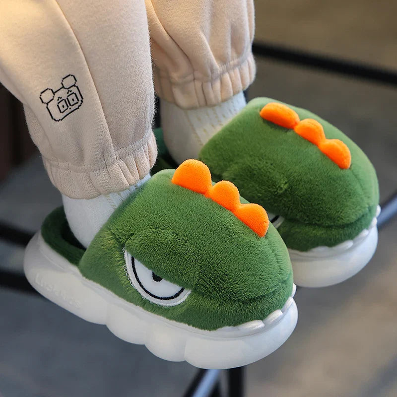 Warm Dinosaur Slippers for Children-2
