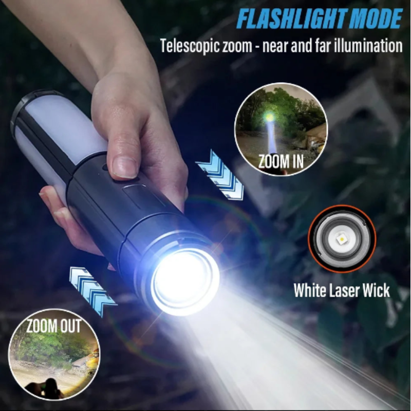 Multi-Functional USB Rechargeable Camping Lantern Flashlight-3